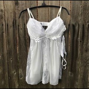 White lace teddy
